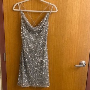 Adrianna Pappell Sequin Mini Dress